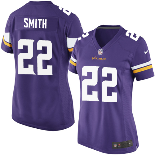 Women's Game Harrison Smith Nike Jersey Purple Home - #22 NFL Minnesota Vikings